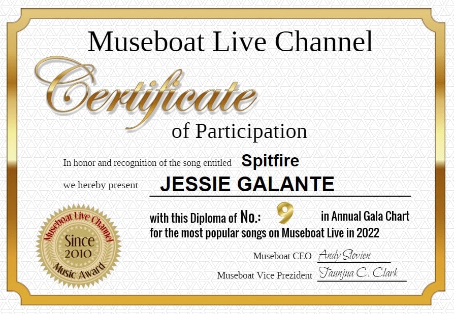 JESSIE GALANTE on Museboat Live